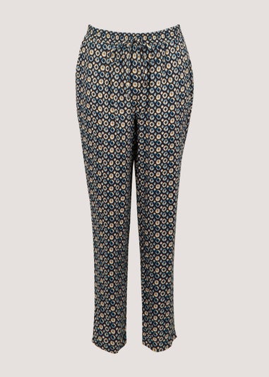 Multicoloured Print Trousers