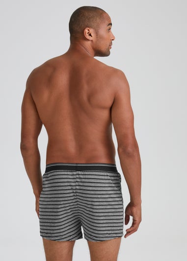 5 Pack Grey Stripe Loose Fit Boxers