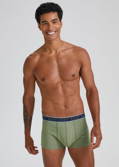 3 Pack Green Plain & Print Hipsters