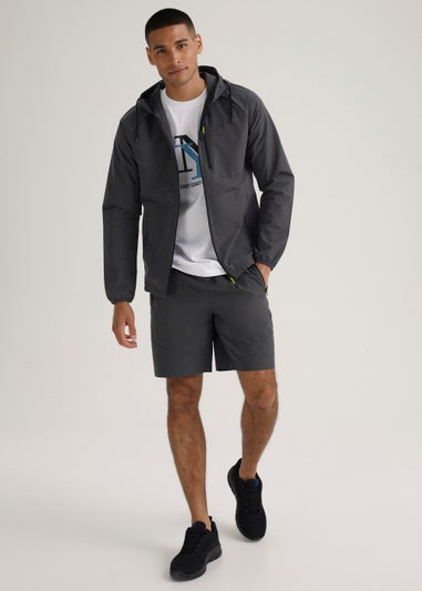 US Athletic Grey Woven Zip Up Jacket