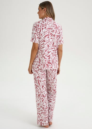 Pink Zebra Print Pyjama Set