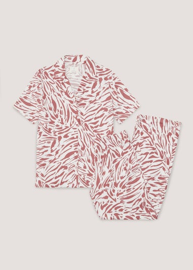 Pink Zebra Print Pyjama Set