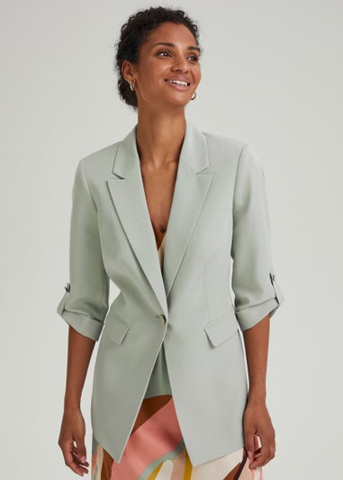 Et Vous Black Crepe Blazer - Matalan