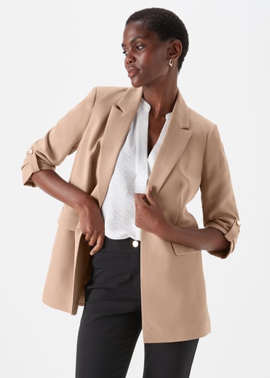 Et Vous Black Crepe Blazer - Matalan