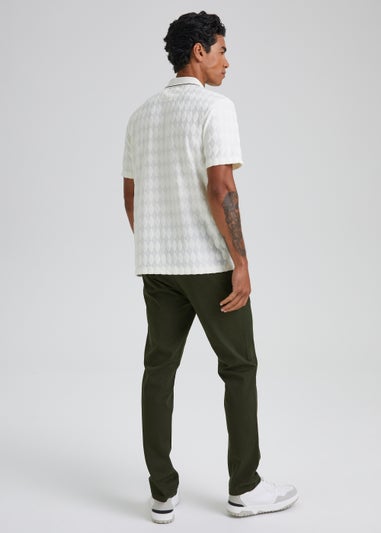 Green Slim Fit Stretch Chinos