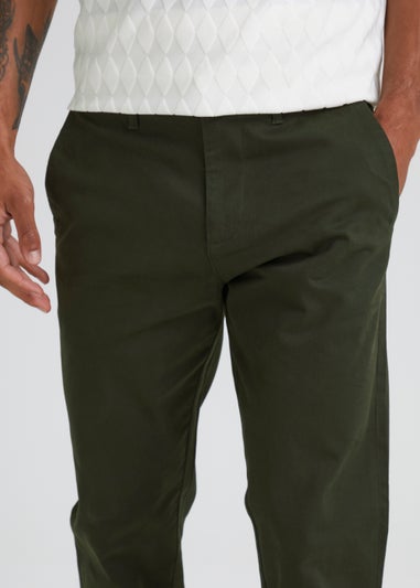 Green Slim Fit Stretch Chinos