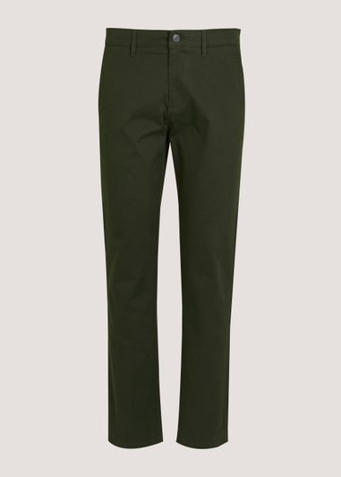 Green Slim Fit Stretch Chinos