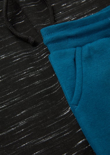 Kids 2 Pack Teal & Black Joggers (9mths-6yrs)