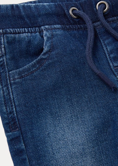 Boys Blue Cuffed Stretch Jeans (9mths-6yrs)