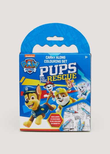 Paw Petrol Carry Along Colouring Set