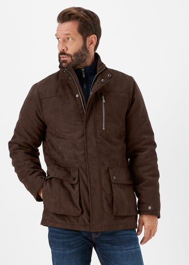 Lincoln Brown Mock Suede Jacket