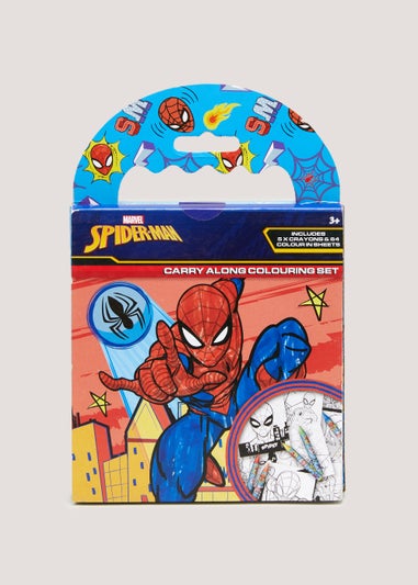 Marvel Spider-Man Carry Along Colouring Set