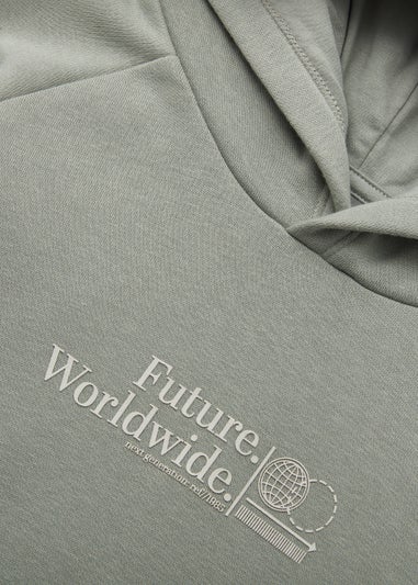 Boys Mint Future Worldwide Hoodie (4-13yrs)