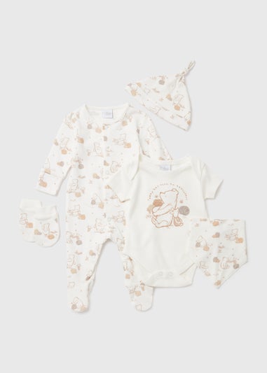 Baby 7 Piece White Disney Winnie the Pooh Set (Newborn-18mths)