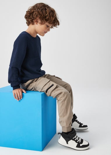 Boys Tan Cargo Trousers (4-13yrs)