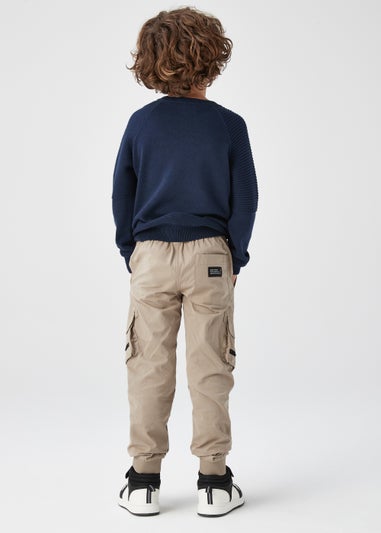 Boys Tan Cargo Trousers (4-13yrs)