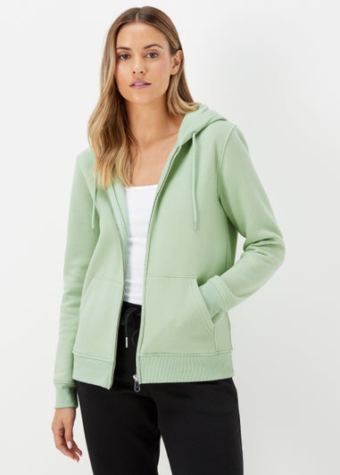 Green Zip Up Hoodie