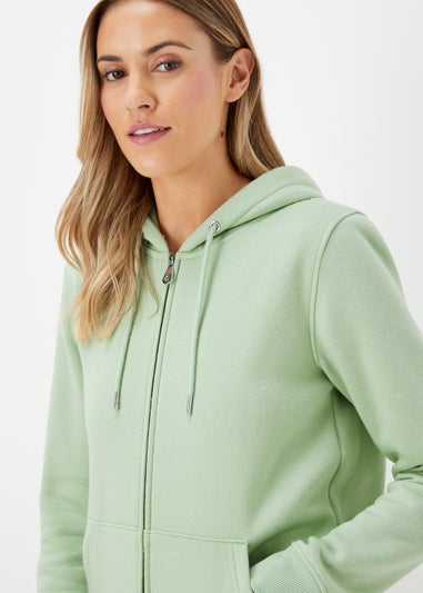 Green Zip Up Hoodie