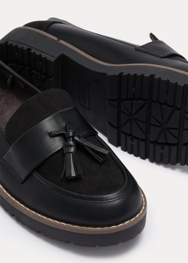 Soleflex Black Tassel Loafer