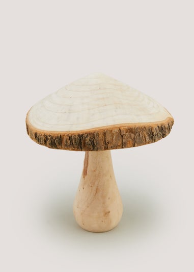 Wooden Mushroom Ornament (10cm x 15cm)