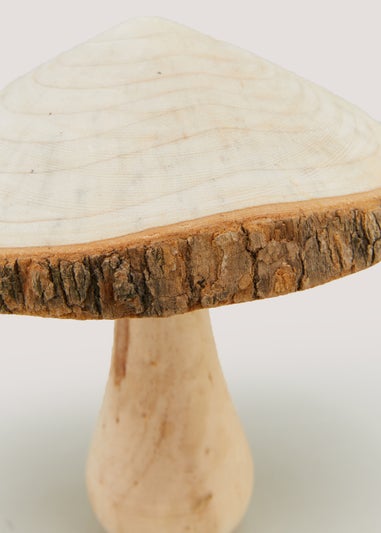 Wooden Mushroom Ornament (10cm x 15cm)