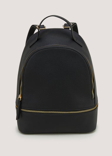 Black PU Backpack