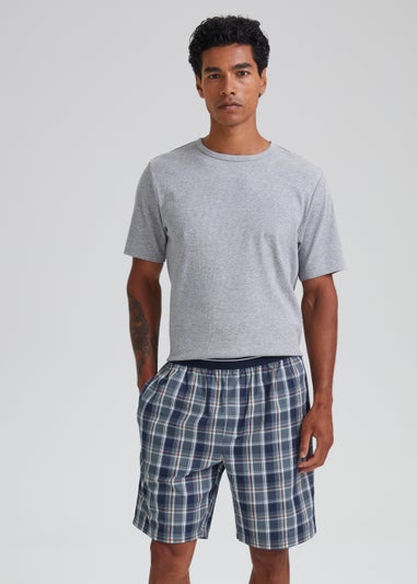 Multicoloured Check Woven Pyjama Shorts