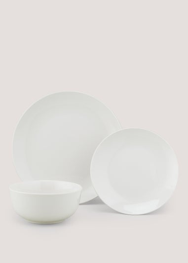 12 Piece White Dinner Set