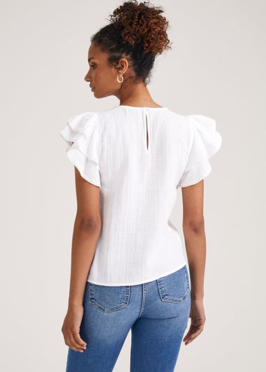 White Double Cloth Top