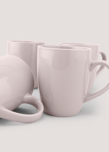 4 Pack Pink Mugs (10cm x 8cm)