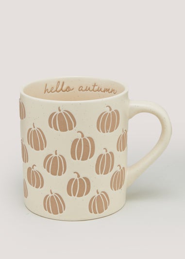 Natural Pumpkin Wax Resist Mug (9cm x 10cm)