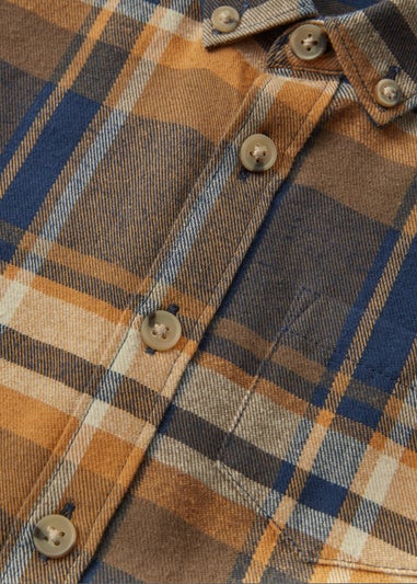 Boys Mini Me Ochre Check Shirt (9mths-6yrs)