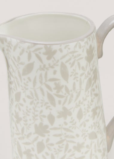 Natural Foliage Print Jug (9cm x 21cm)