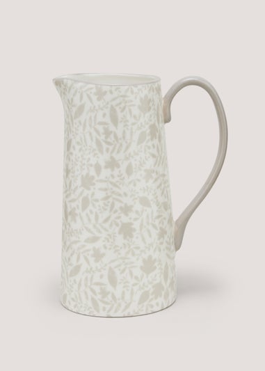 Natural Foliage Print Jug (9cm x 21cm)