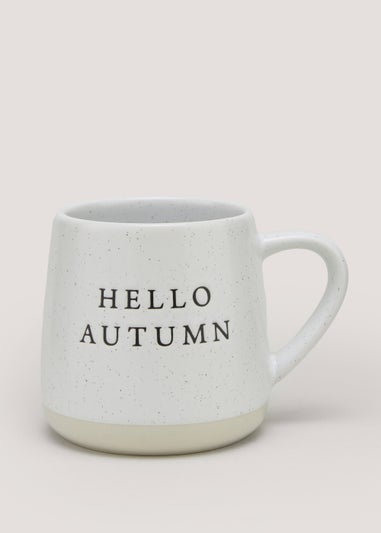 Natural Hello Autumn Slogan (9cm x 8.5cm)