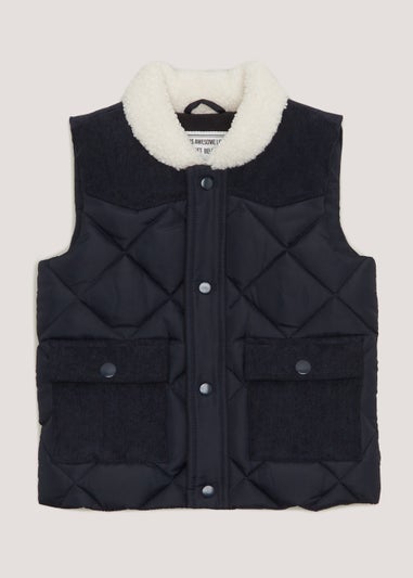 Boys Navy Smart Gilet (9mths-6yrs)