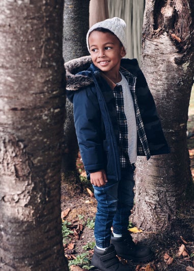 Boys Navy Heritage Parka Coat 9mths 6yrs Matalan