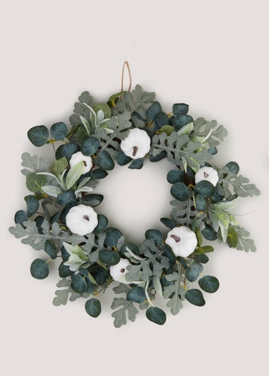 Green Pumpkin Wreath