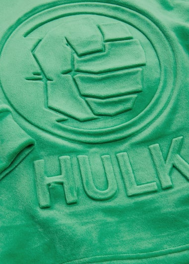 Kids Green Marvel The Hulk Embossed Velour Pyjama Set (2-11yrs)