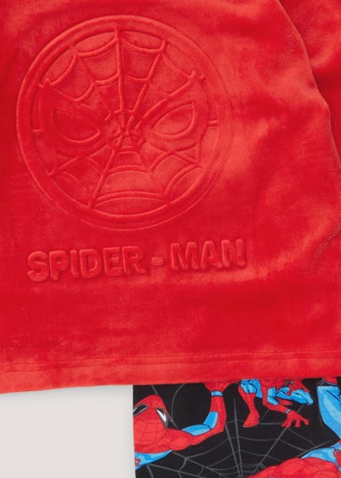 Kids Spider-Man Red Velour Pyjama Top (18mths-8yrs)