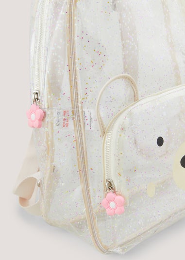 Girls Clear Bear School Backpack