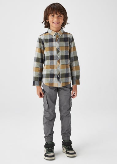 Boys Orche Check Long Sleeve Shirt (4-13yrs)