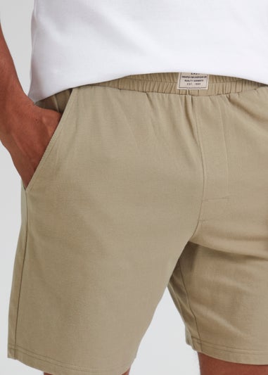 Khaki Pyjama Boxer Shorts