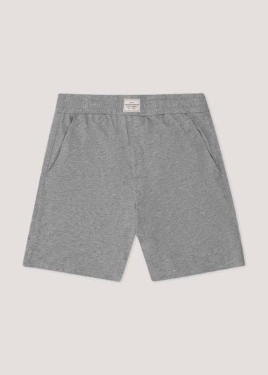 Grey Marl Pyjama Boxer Shorts