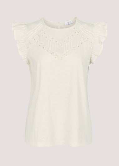 Ivory Pintuck Top