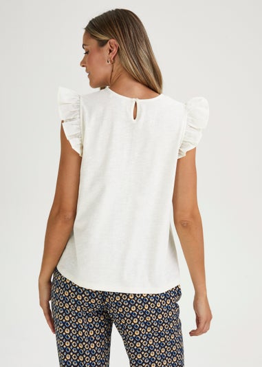 Ivory Pintuck Top