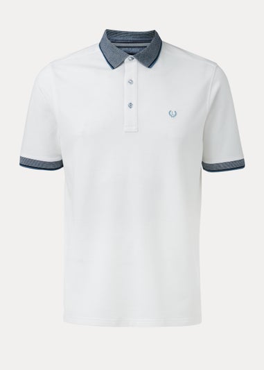 Lincoln White Tipped Polo Shirt