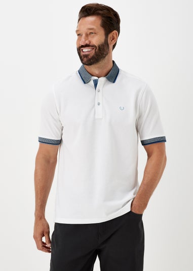 Lincoln White Tipped Polo Shirt