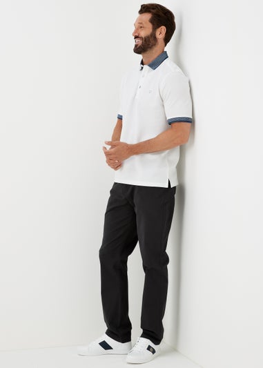 Lincoln White Tipped Polo Shirt