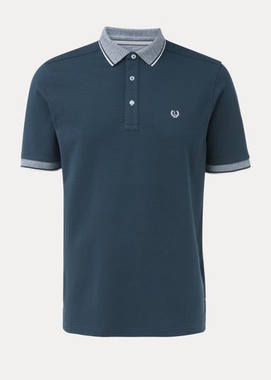 Lincoln Navy Tipped Polo Shirt - Matalan